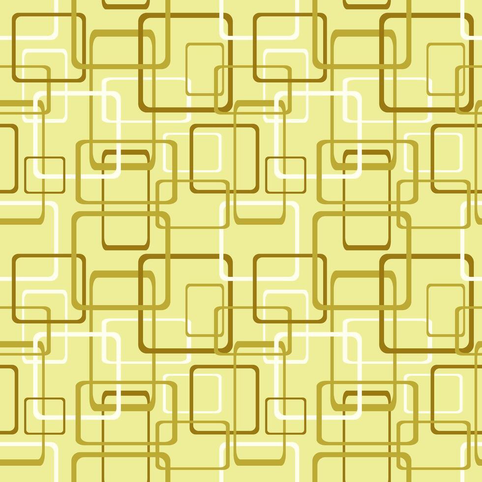 Seamless pattern with square and rectangle shapes in retro style. Can be used to fabric design, wallpaper, decorative paper, web design, etc. Swatches of seamless pattern in the file. vector