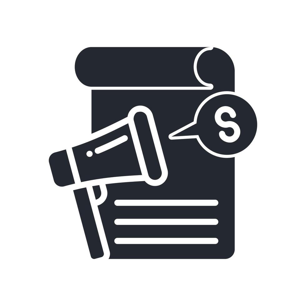 Marketing Icon Glyph Style. Relevant To Business Development vector