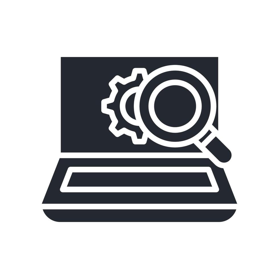 Troubleshooting Icon Glyph Style. Relevant To Tech Support vector