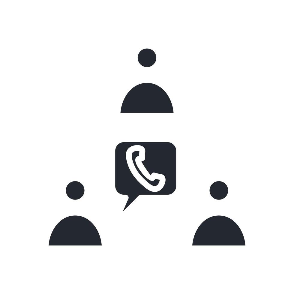 Business Communication Icon Glyph Style. Relevant To Business Development vector
