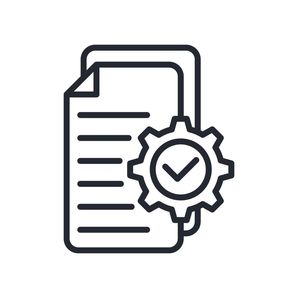 Implementation Icon Outline Style. Relevant To Tech Support vector