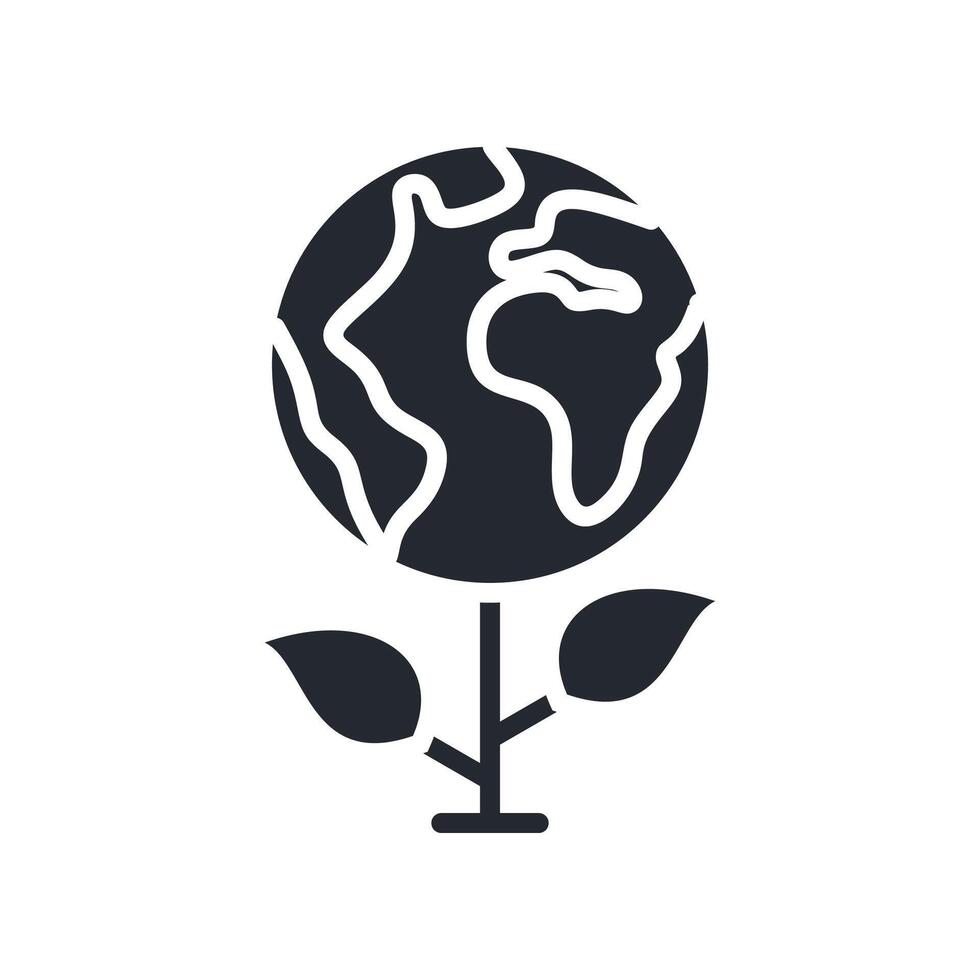 Environmental Awareness Icon Glyph Style. Relevant To Business Development vector