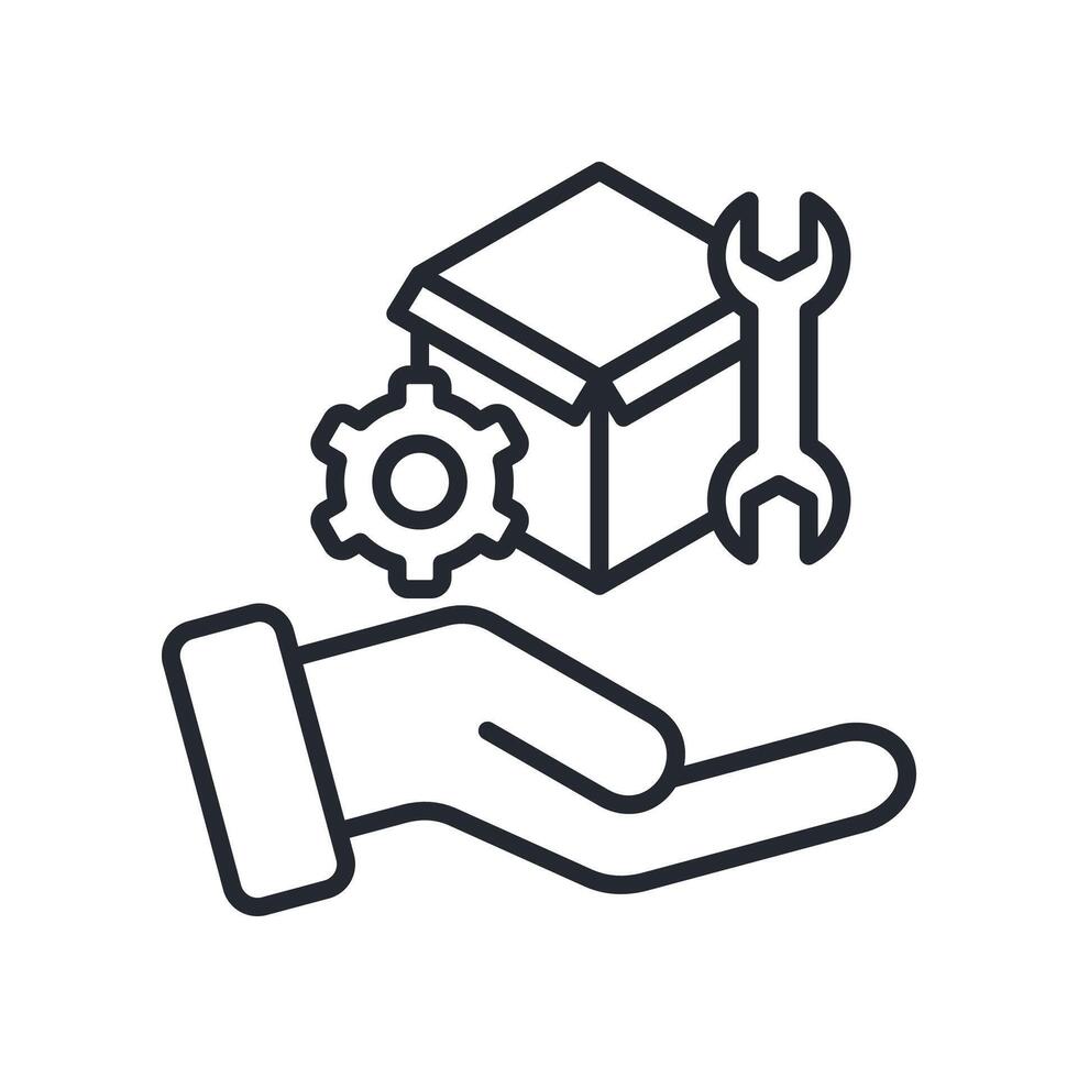 Support Icon Outline Style. Relevant To Product Management vector