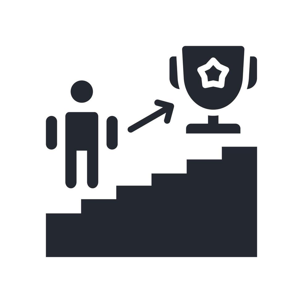 Achievement Icon Glyph Style. Relevant To Business Development vector