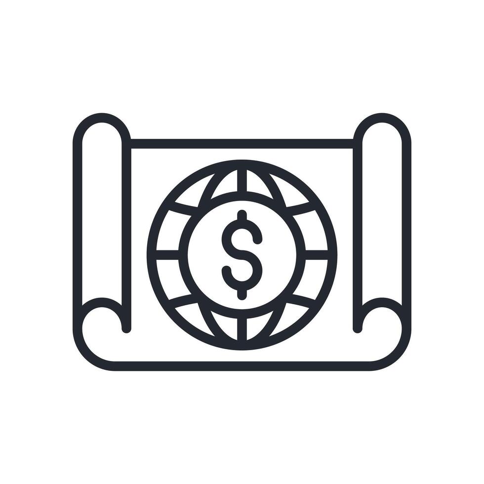 Emerging Markets Icon Outline Style. Relevant To Global Finance vector
