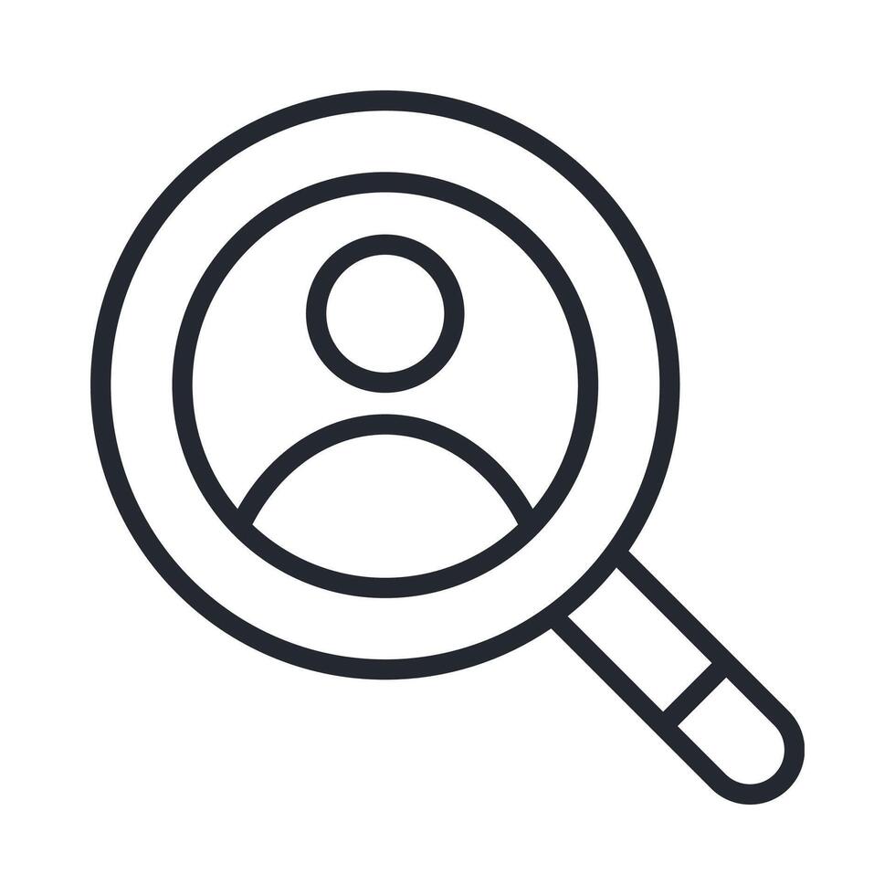 Customer Icon Outline Style vector