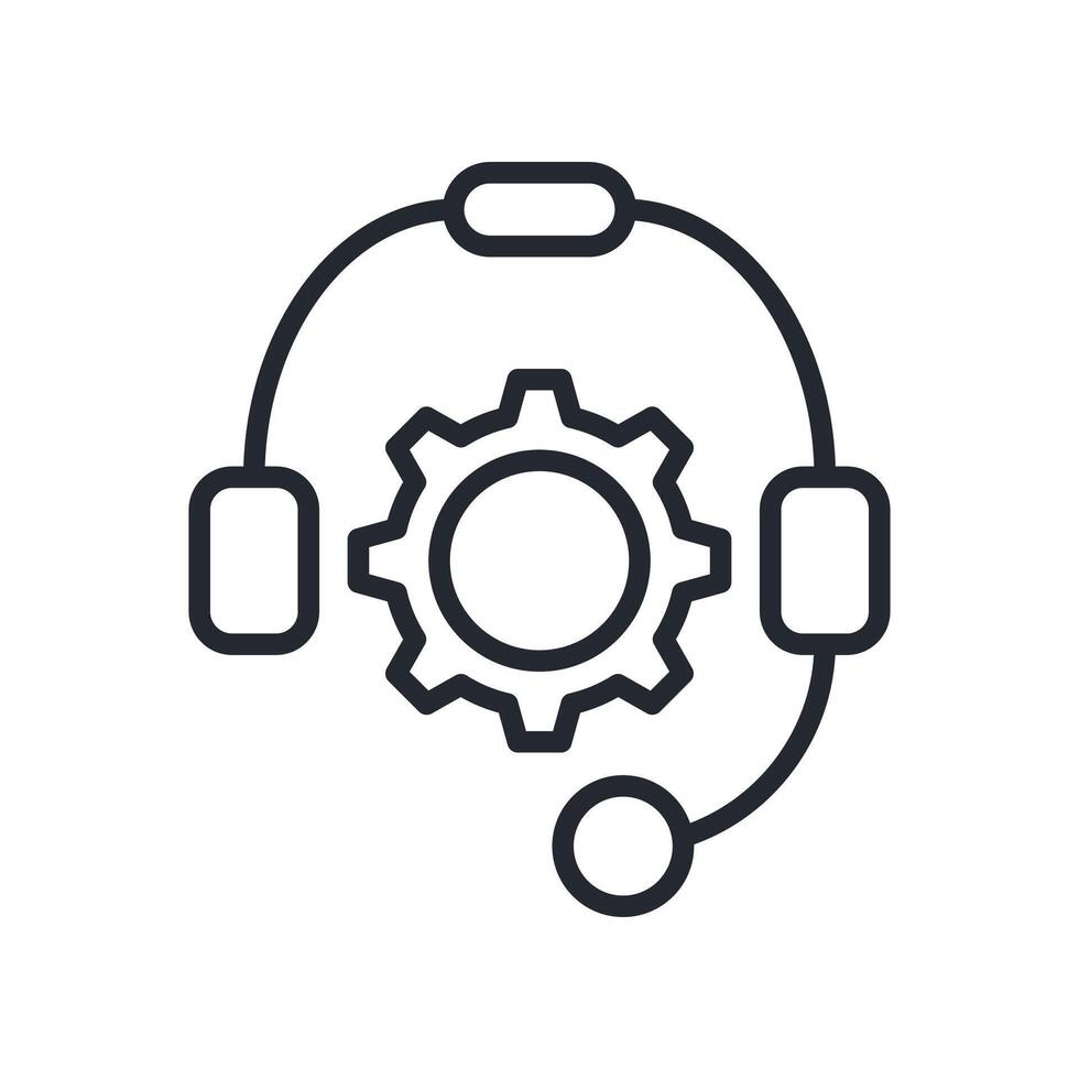 Help Icon Outline Style. Relevant To Tech Support vector