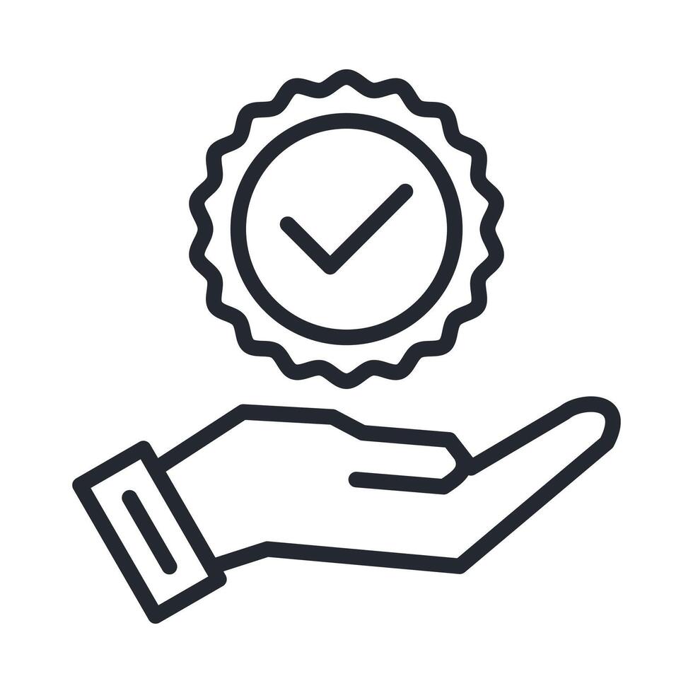 Integrity Icon Outline Style vector