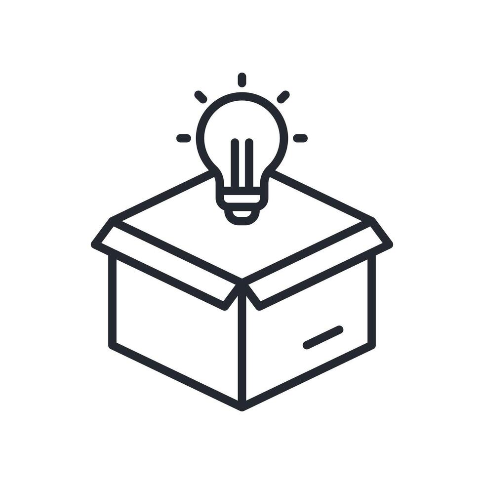New Product Icon Outline Style. Relevant To Product Management vector