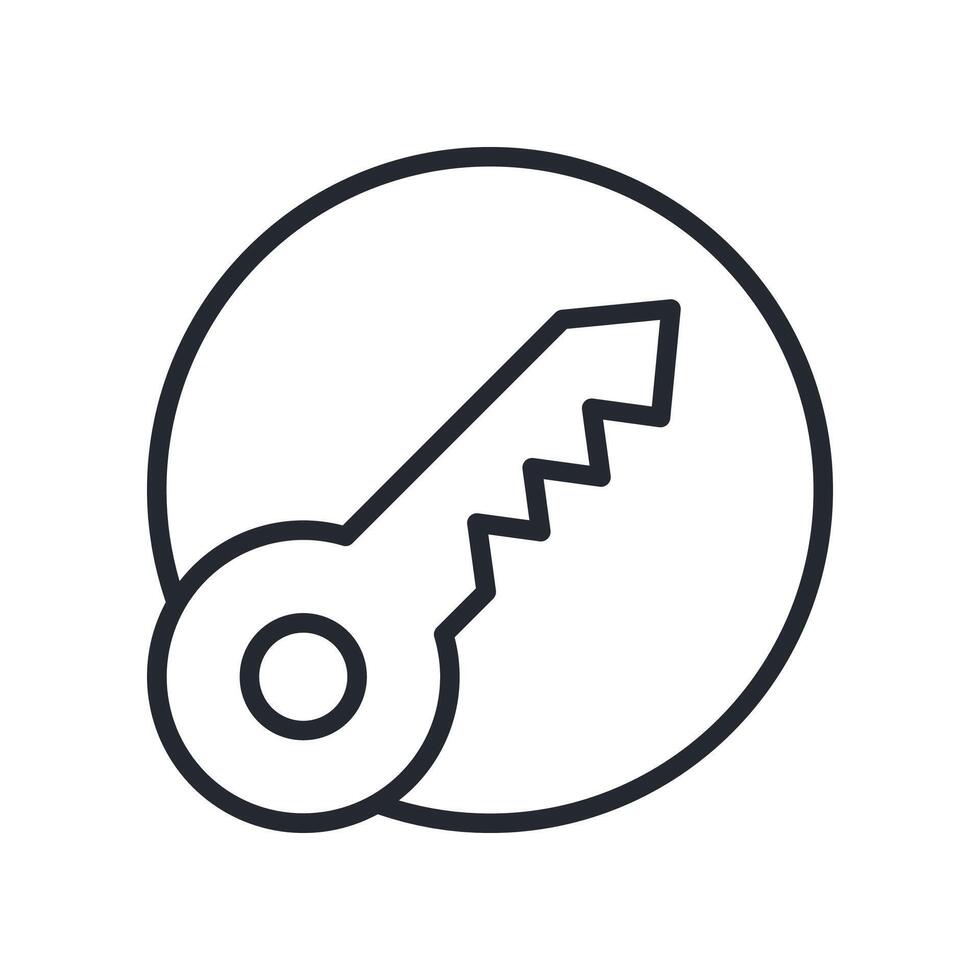 Access Icon Outline Style. Relevant To Tech Support vector