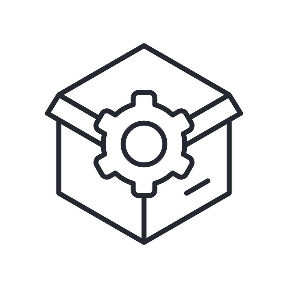 Product Management Icon Outline Style. Relevant To Product Management vector