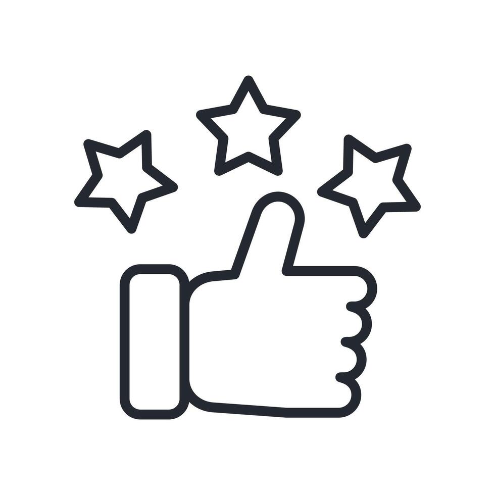 Customer Satisfaction Icon Outline Style. Relevant To Tech Support vector