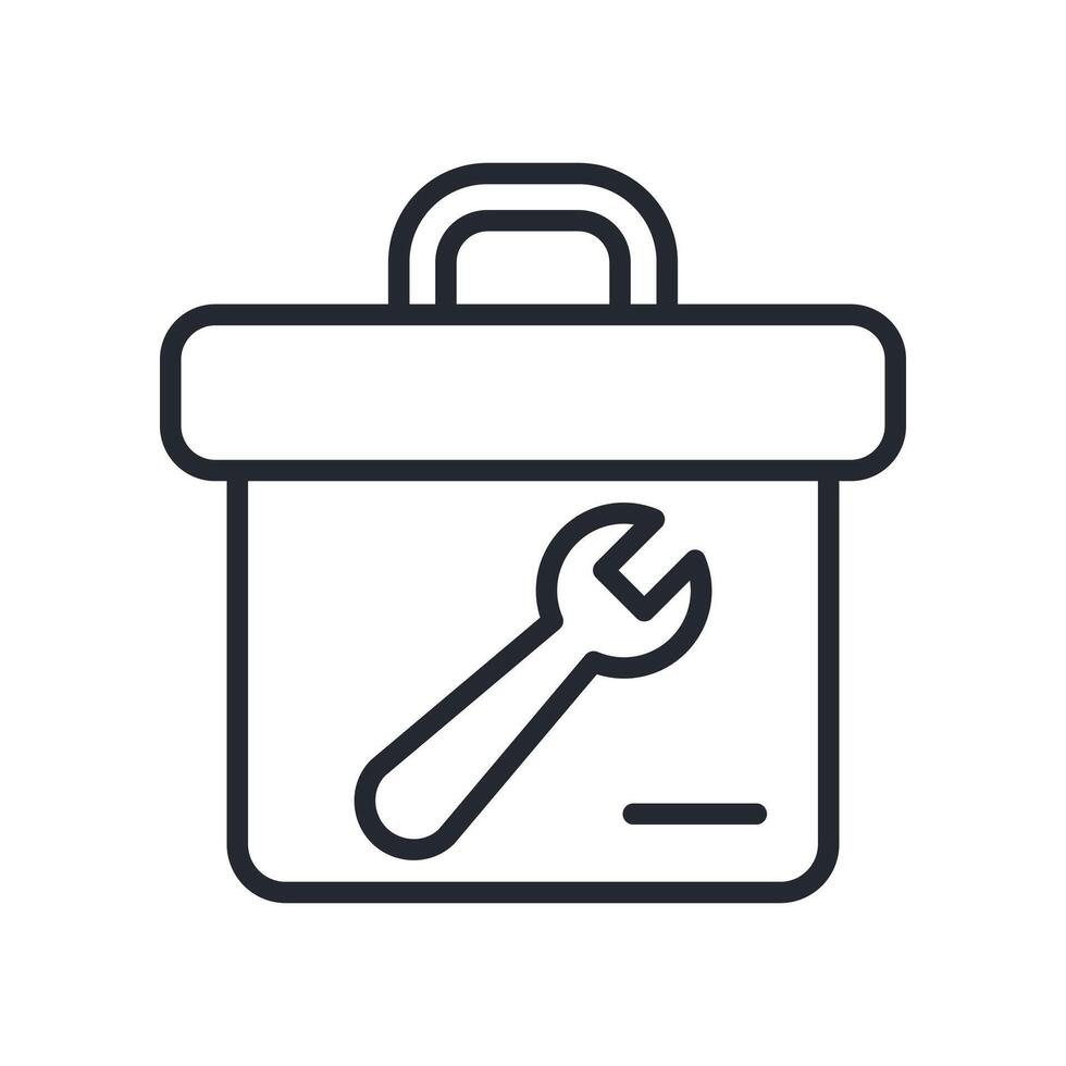 Toolbox Icon Outline Style. Relevant To Tech Support vector