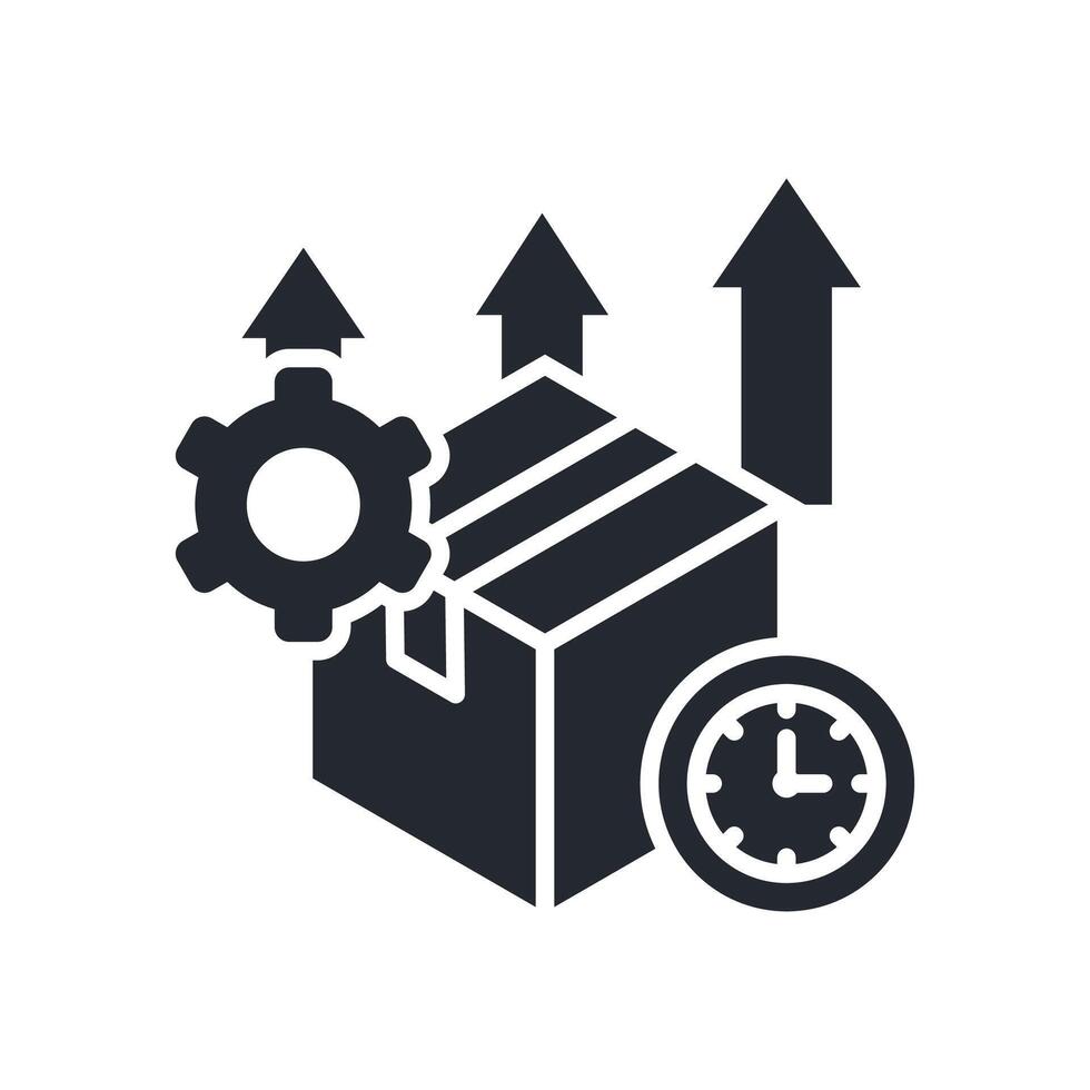 Productivity Icon Glyph Style. Relevant To Product Management vector