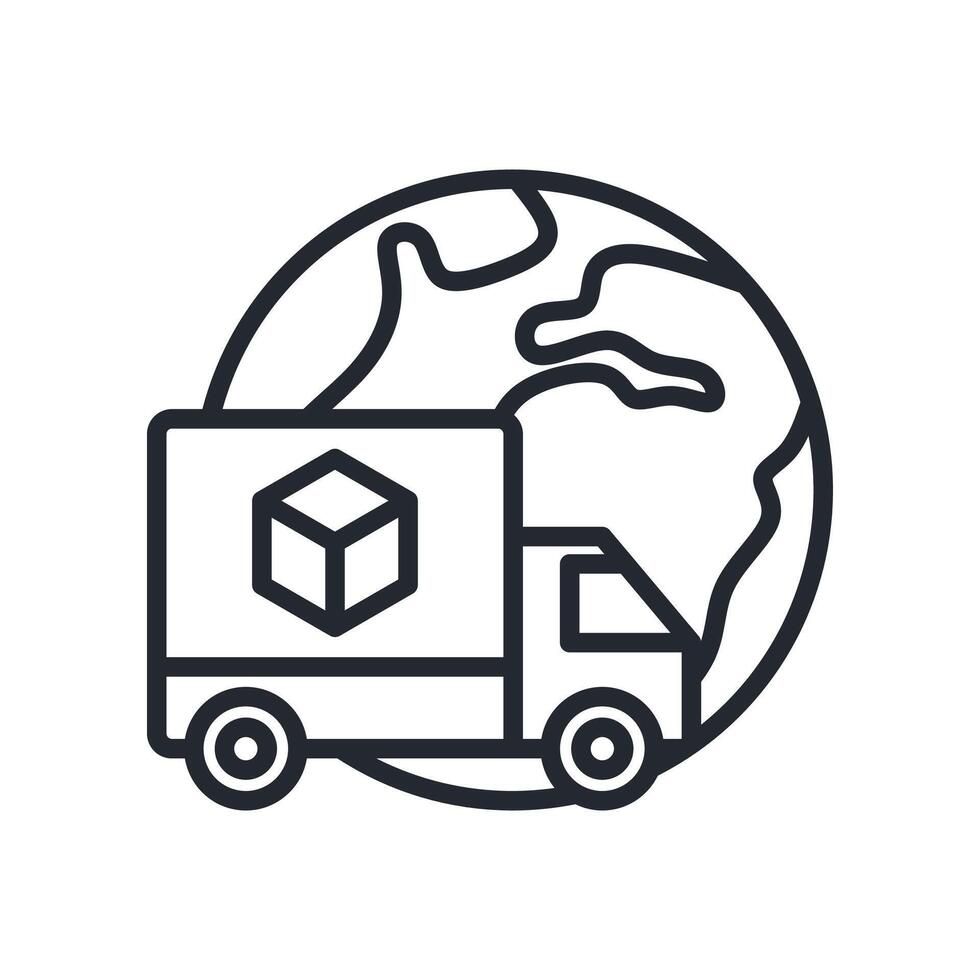 Trade Icon Outline Style. Relevant To Global Finance vector
