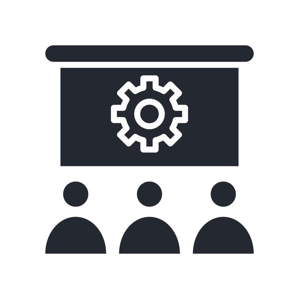 Human Resource Icon Glyph Style. Relevant To Business Development vector