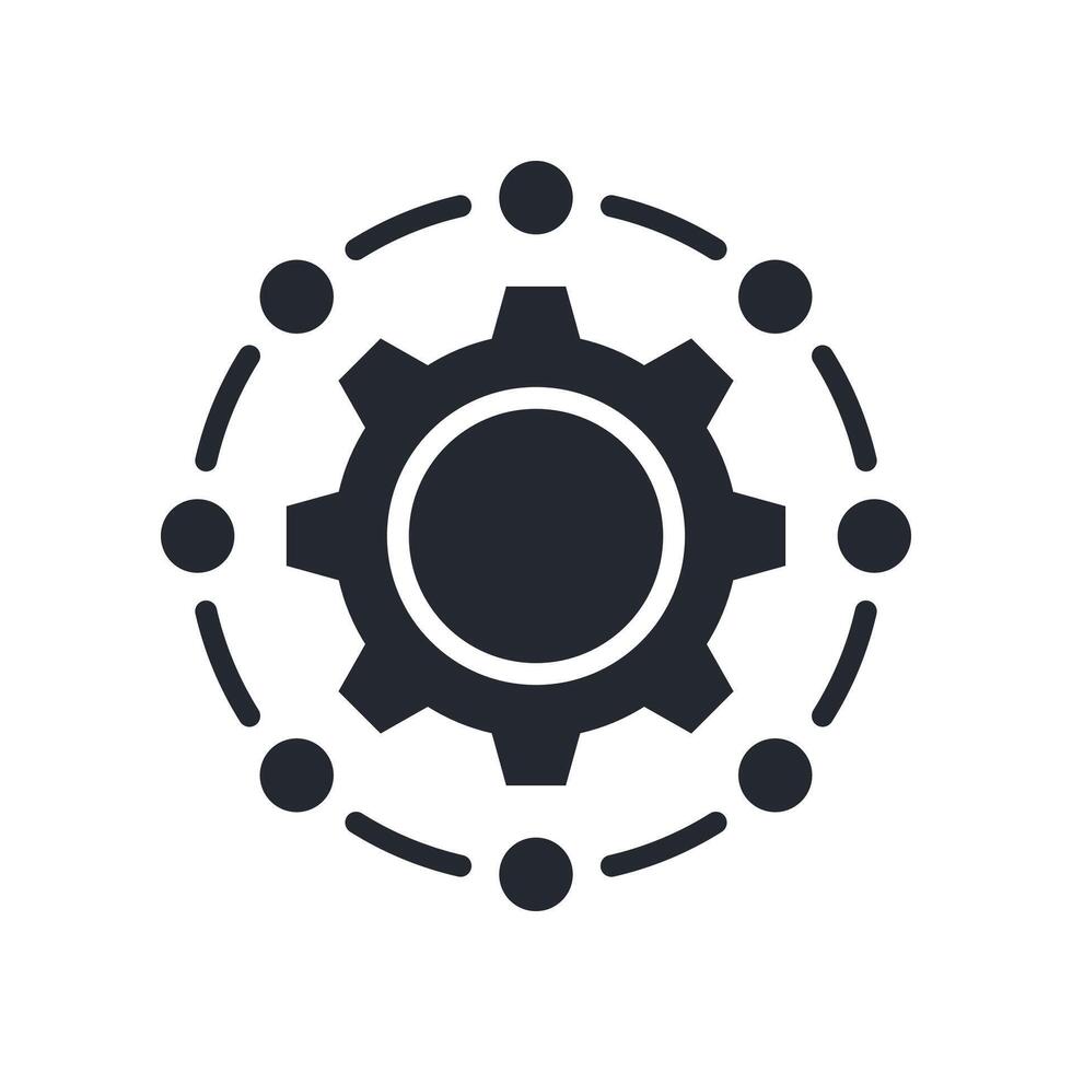 System Icon Glyph Style. Relevant To Tech Support vector