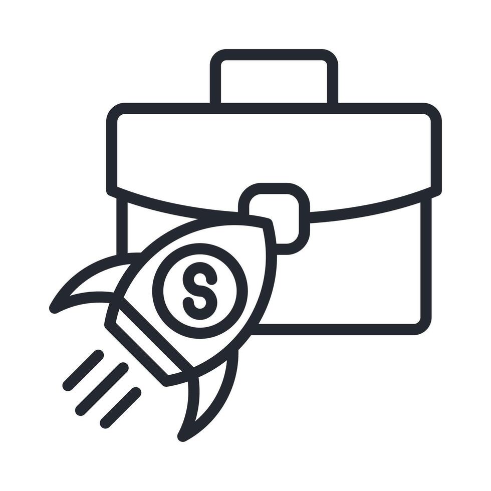 Startup Icon Outline Style vector