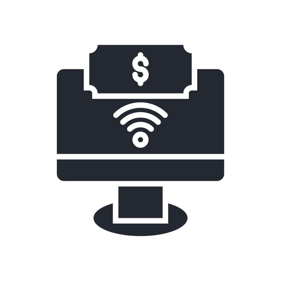 Payment Icon Glyph Style. Relevant To global Finance vector