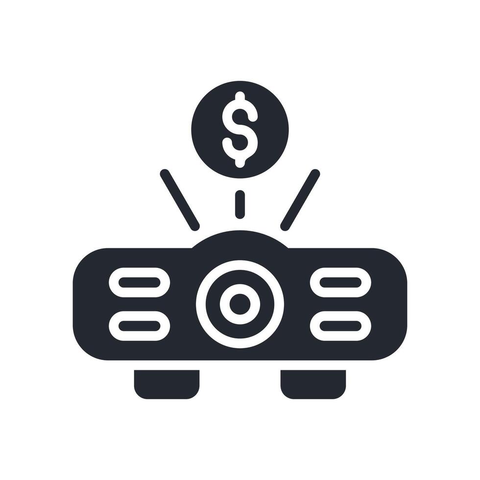 Business Strategy Icon Glyph Style. Relevant To Business Development vector