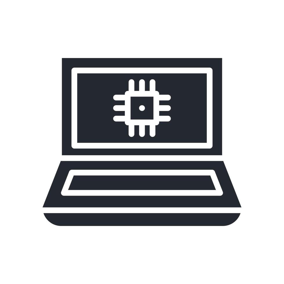 Technology Icon Glyph Style. Relevant To Tech Support vector