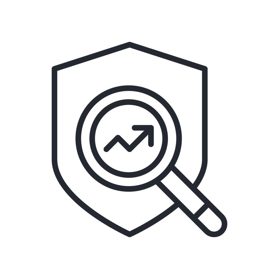 Prediction Icon Outline Style. Relevant To Global Finance vector