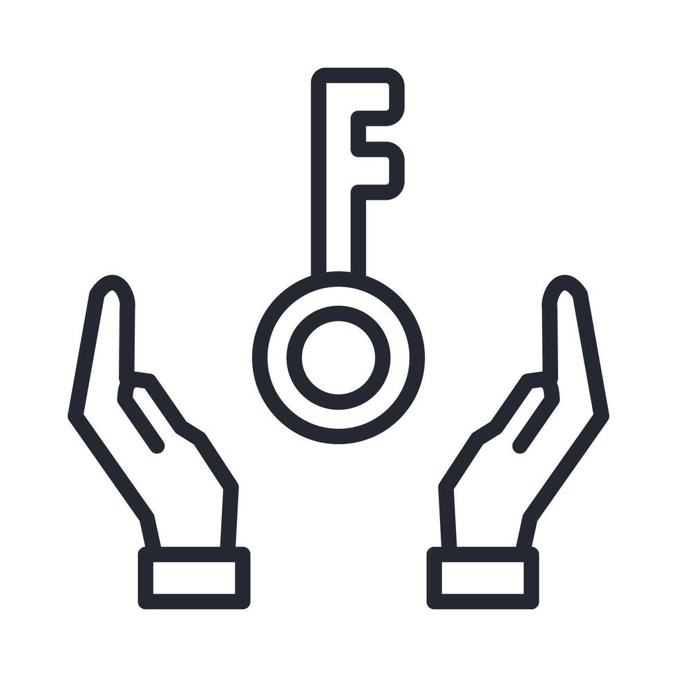 Chance And Access Icon Outline Style vector