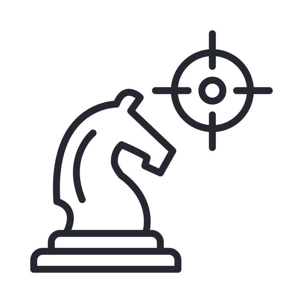 Strategic Icon Outline Style vector