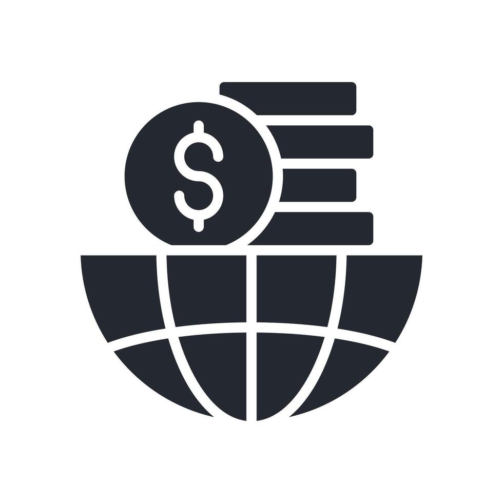 Investment Icon Glyph Style. Relevant To Finance vector