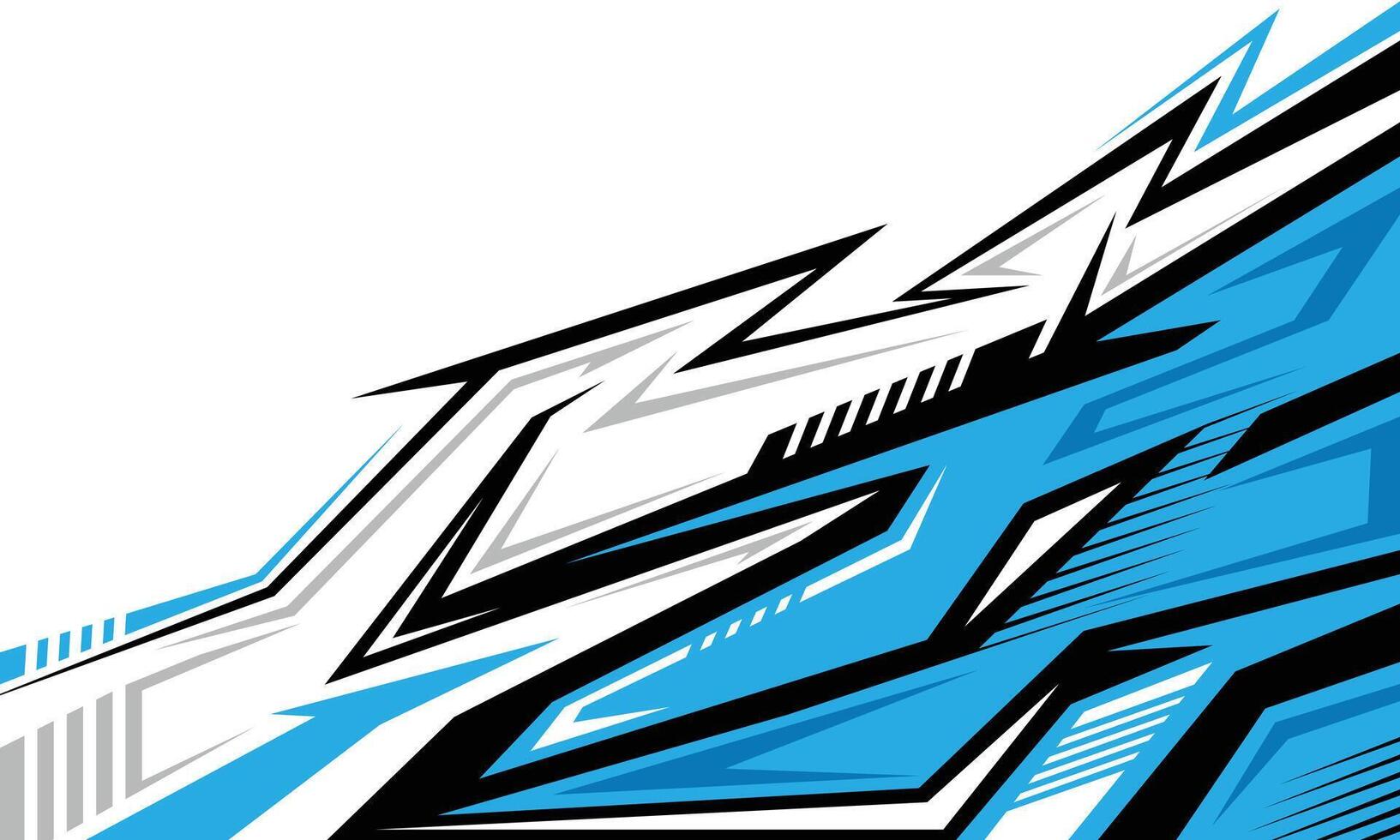 Abstract blue and white graphic design vector