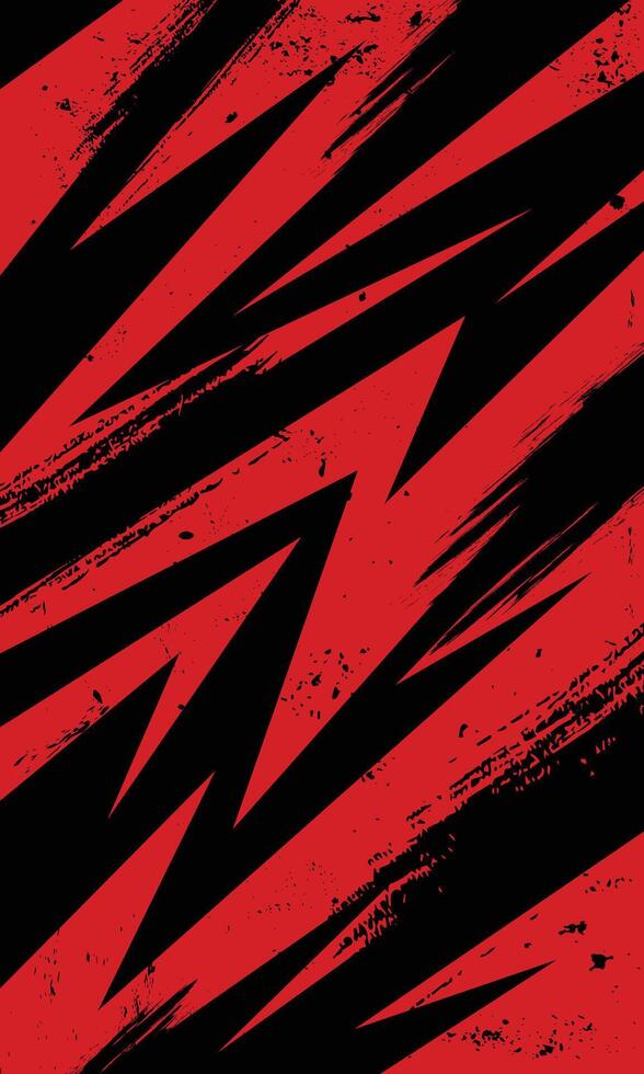 Red and black zigzag pattern background vector