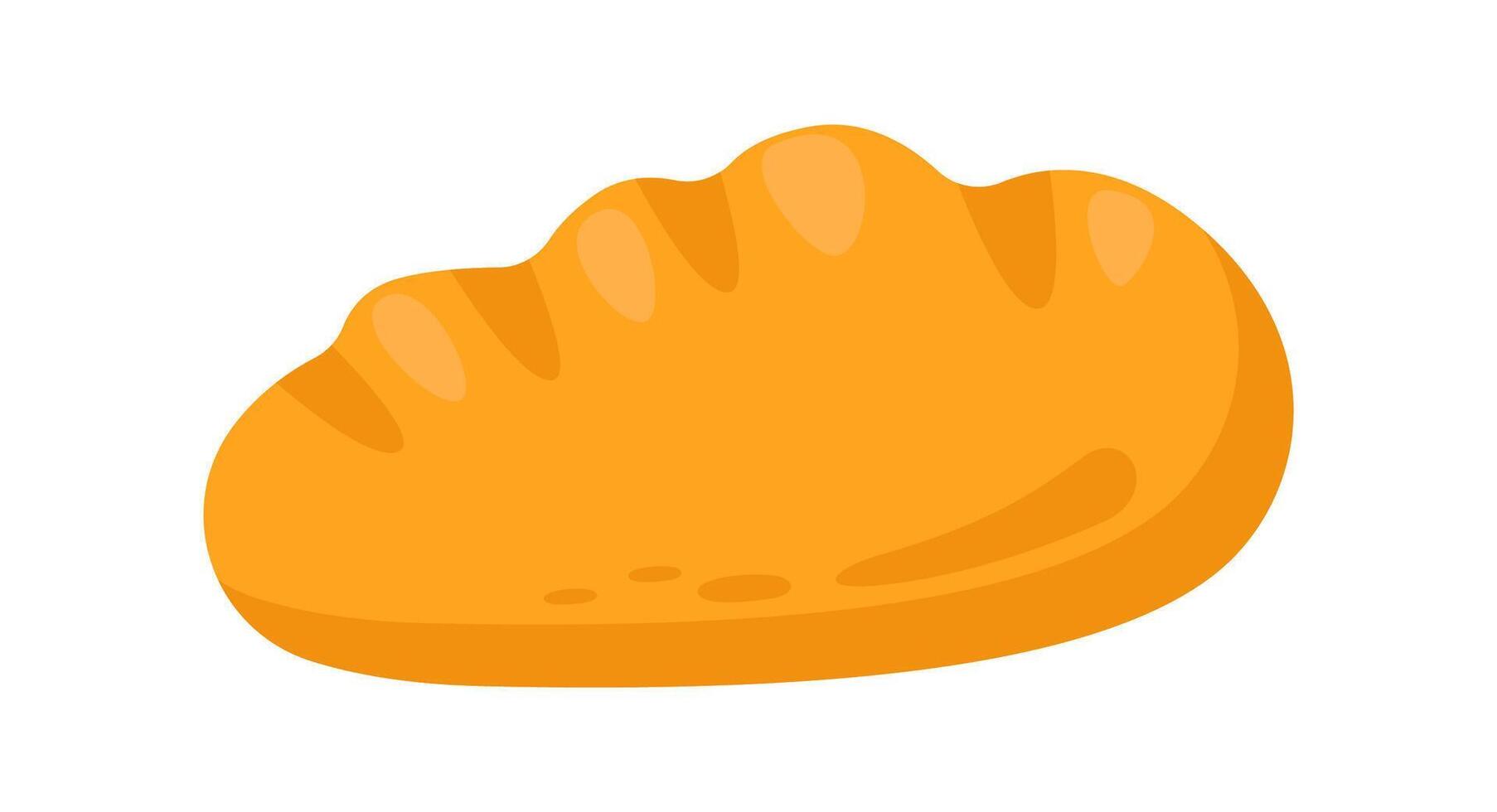Bread flat icon Allergen food vector