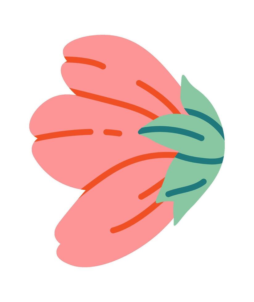 Sakura flowers flat icon Spring tree vector