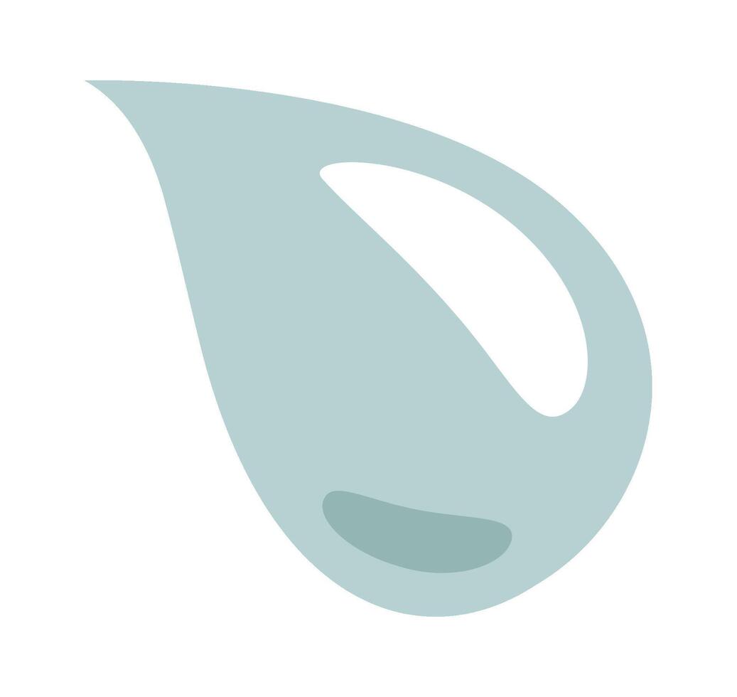 Water drop decor element flat icon vector