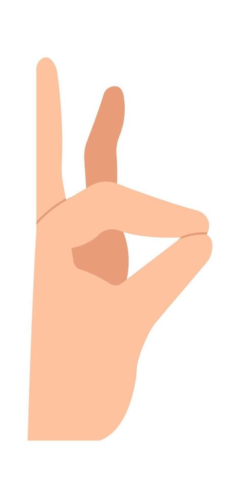 Hand flat icon Make animals with fingers vector