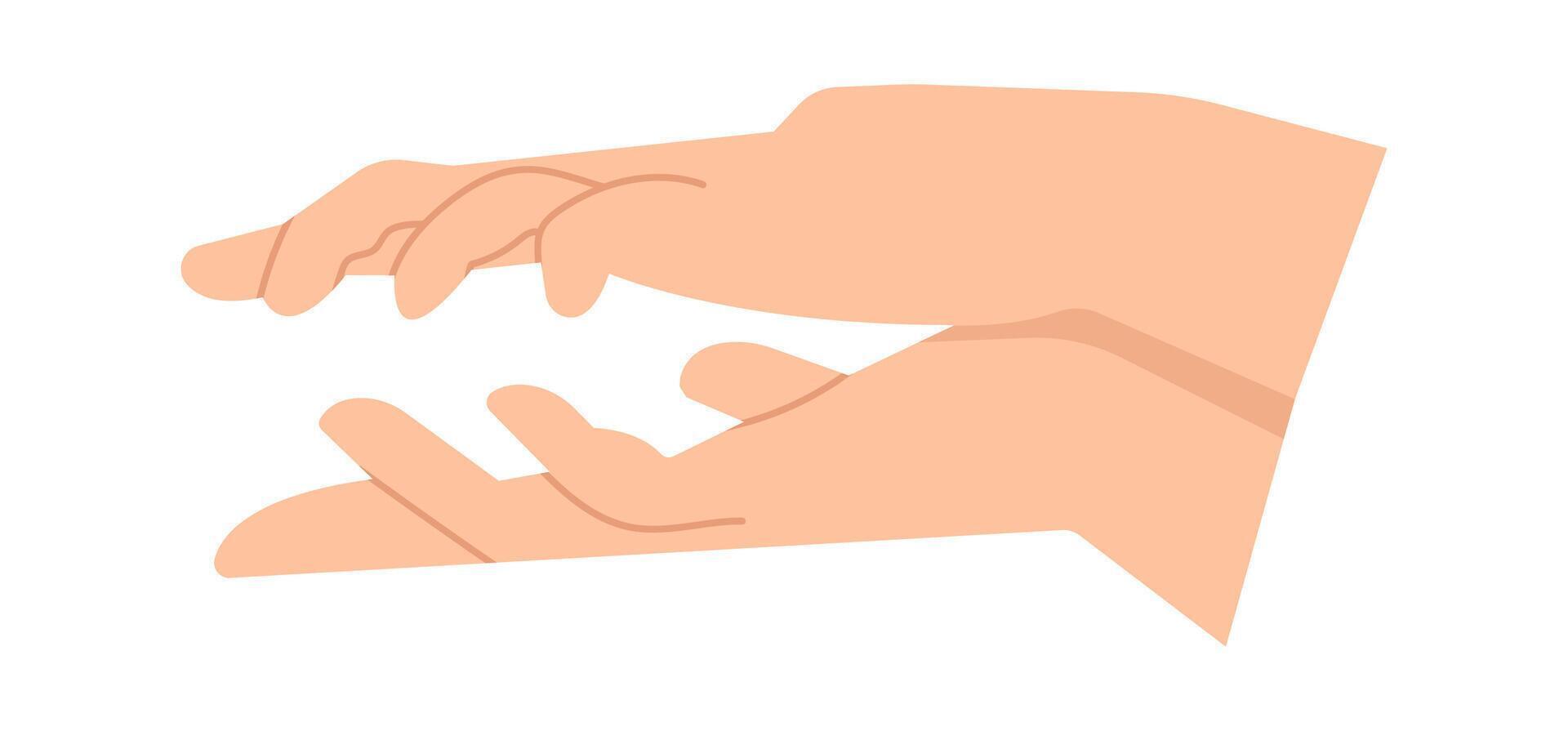 Hand flat icon Make crocodile with fingers vector