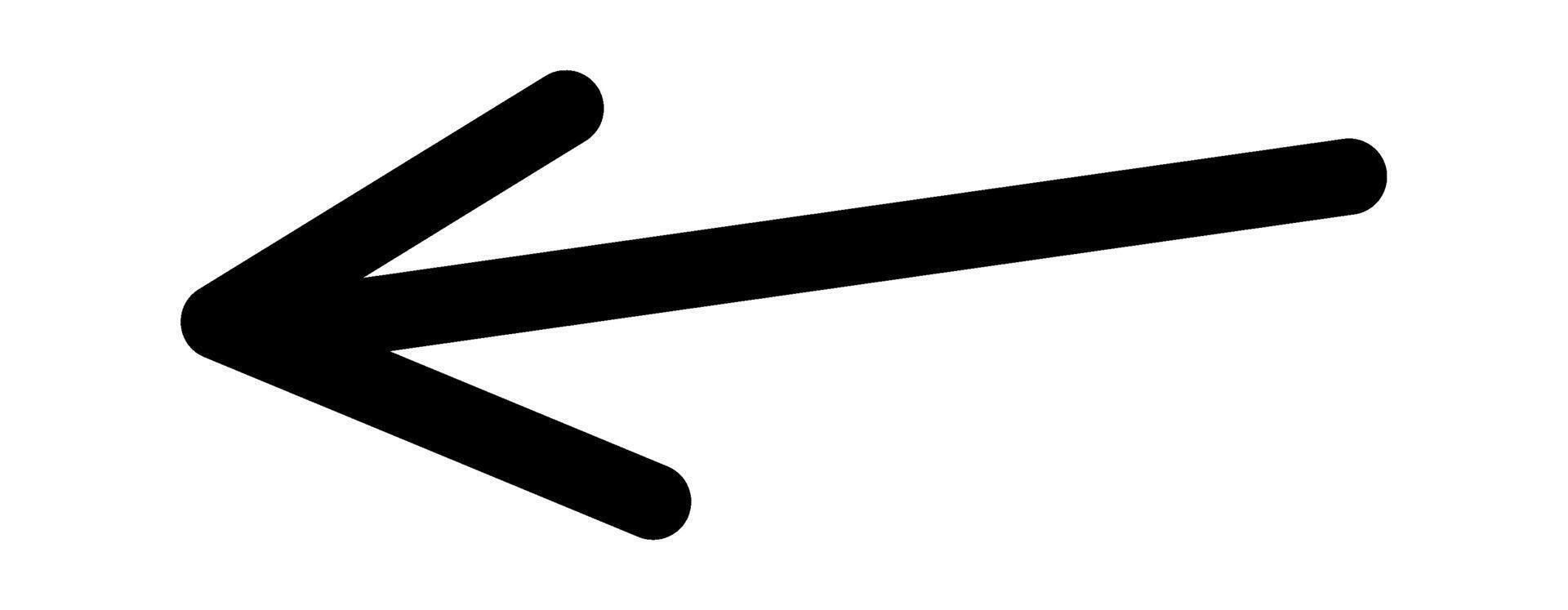 Cartoon arrow flat icon Straight line vector