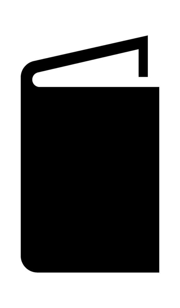 Illustration Black book flat icon Chalk illustration Reading literature vector