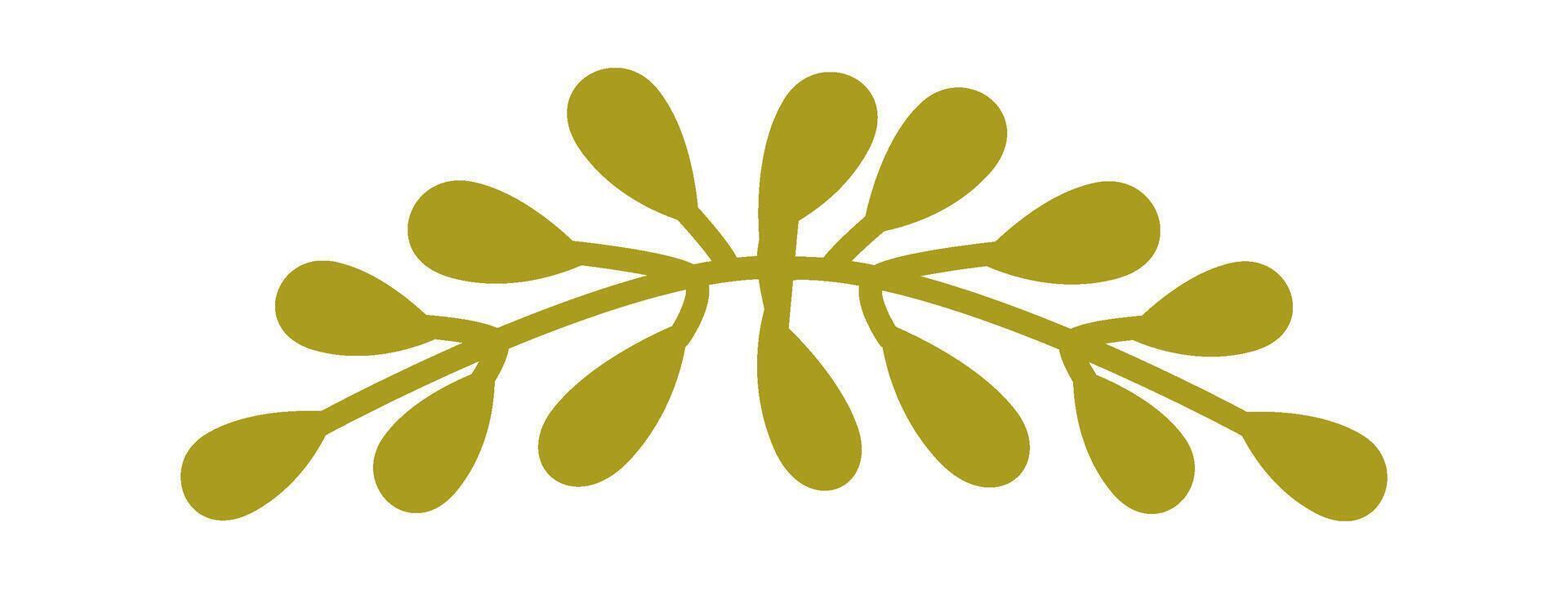 Floral wreath flat icon Cute plant vector