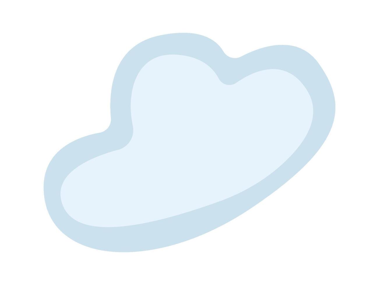 Plasticine flat icon Craft hobby Handmade cloud sculpture vector