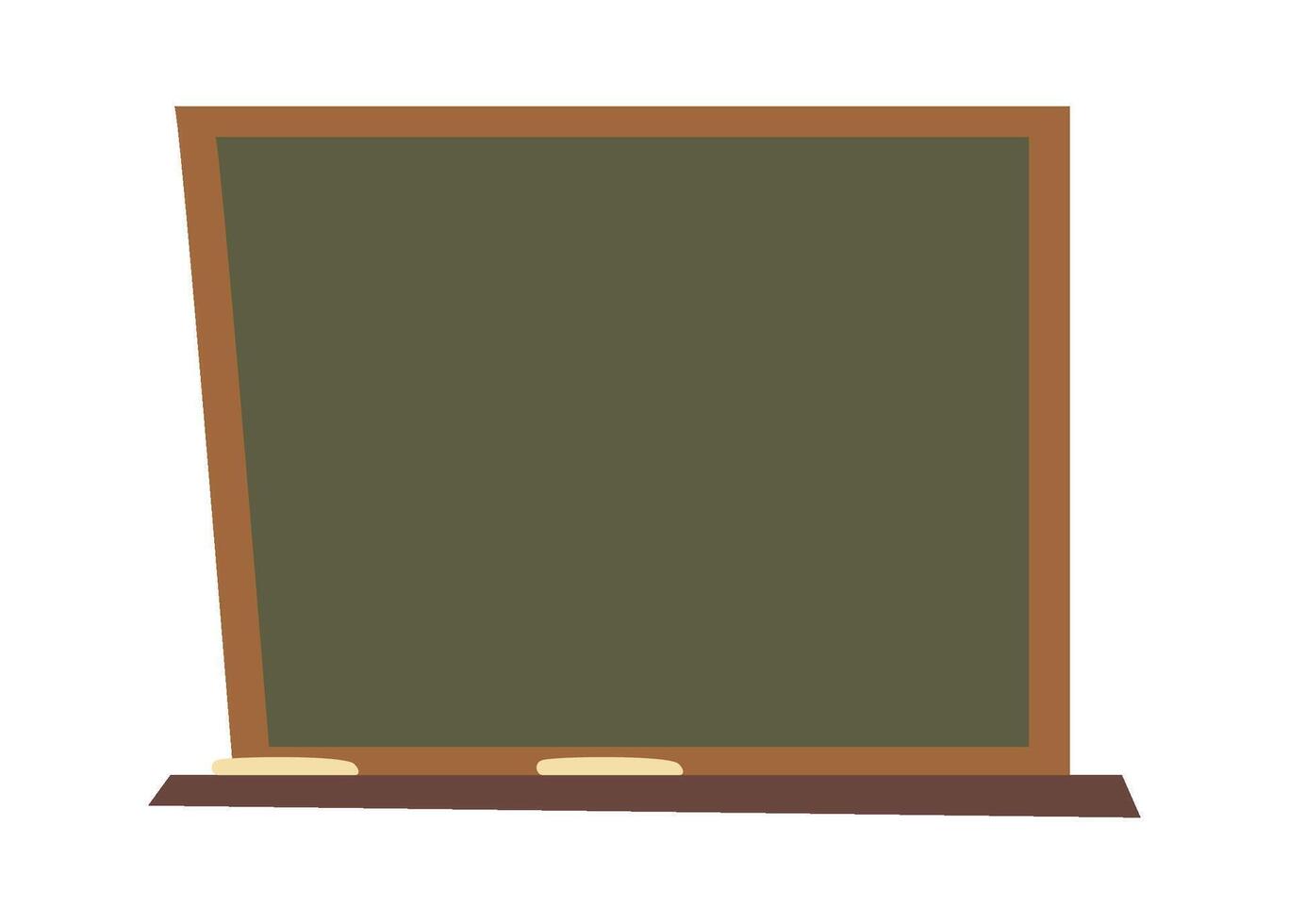 Wooden school blackboard flat icon vector