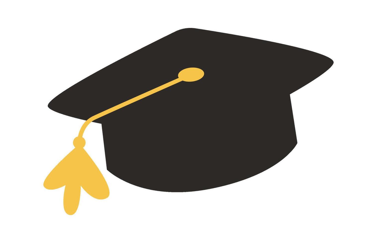 Academic cap flat icon Special clothing vector