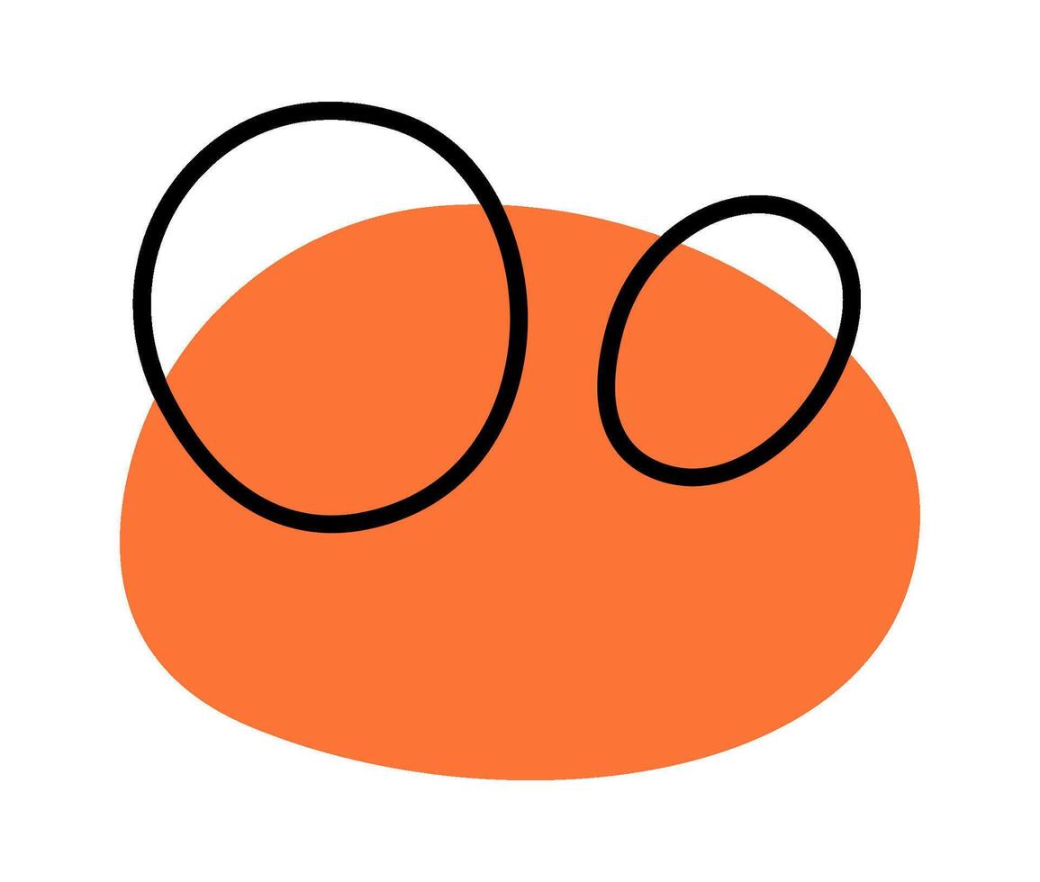 Hand drawn spots background flat icon vector