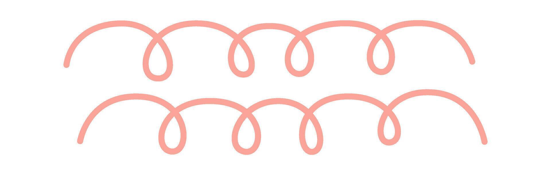 Hand drawn spring shape flat icon vector