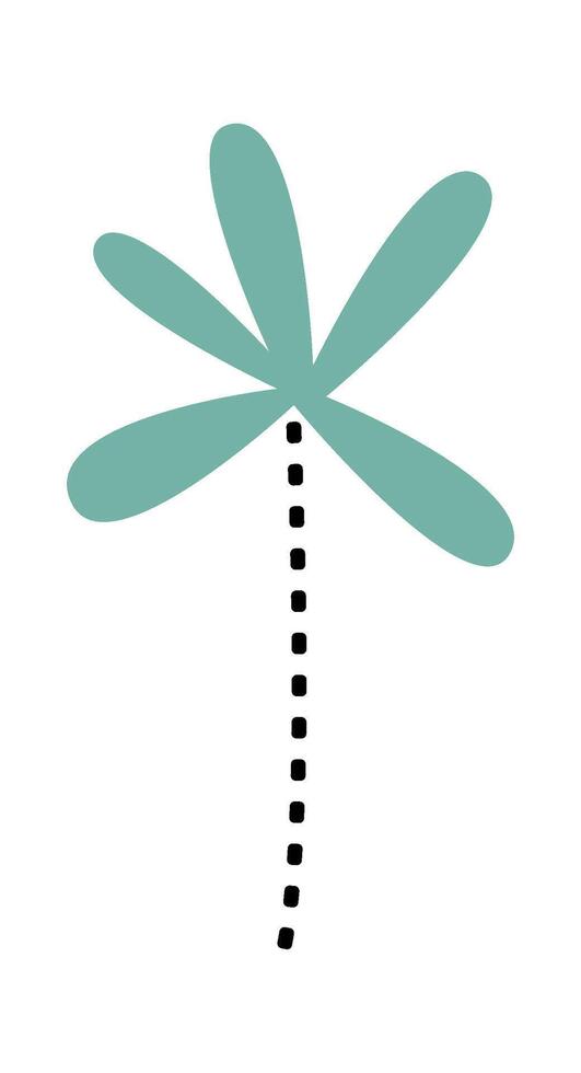 Abstract hand drawn palm tree flat icon Illustration 68260114 Vector ...