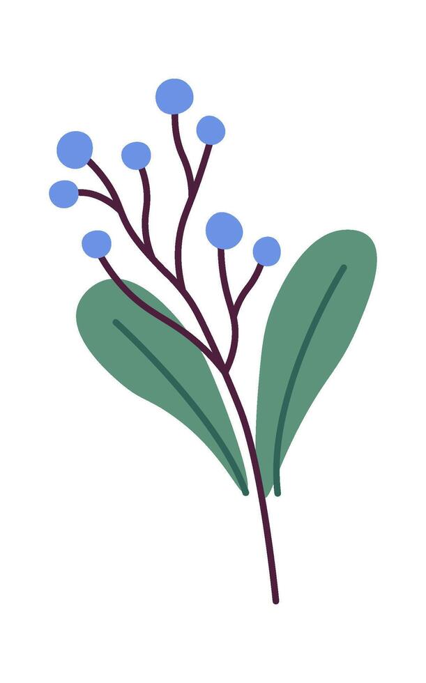 Summer flower flat icon Floral decor Wildflowers Illustration vector