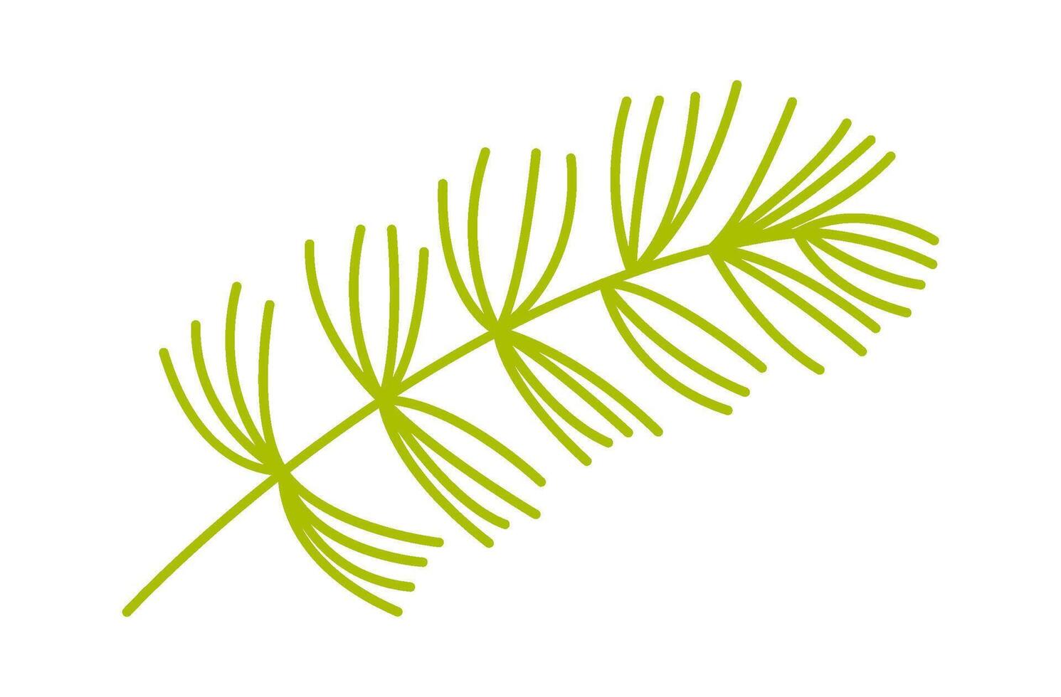Wildflower decor element flat icon Flat Illustration vector
