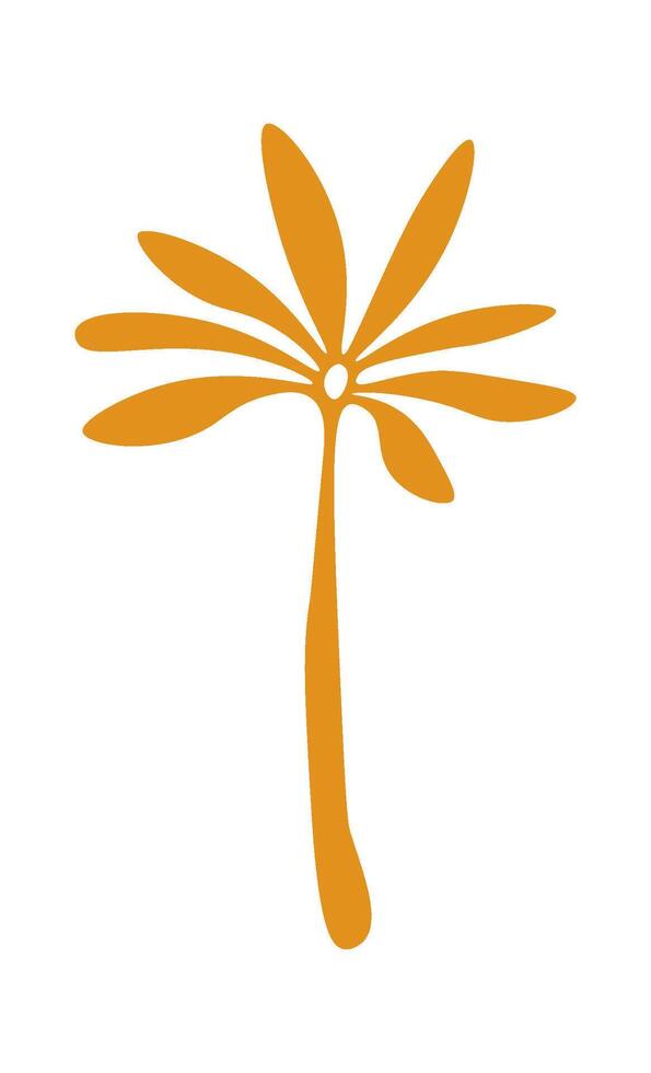 Leaf decor element flat icon Icon vector