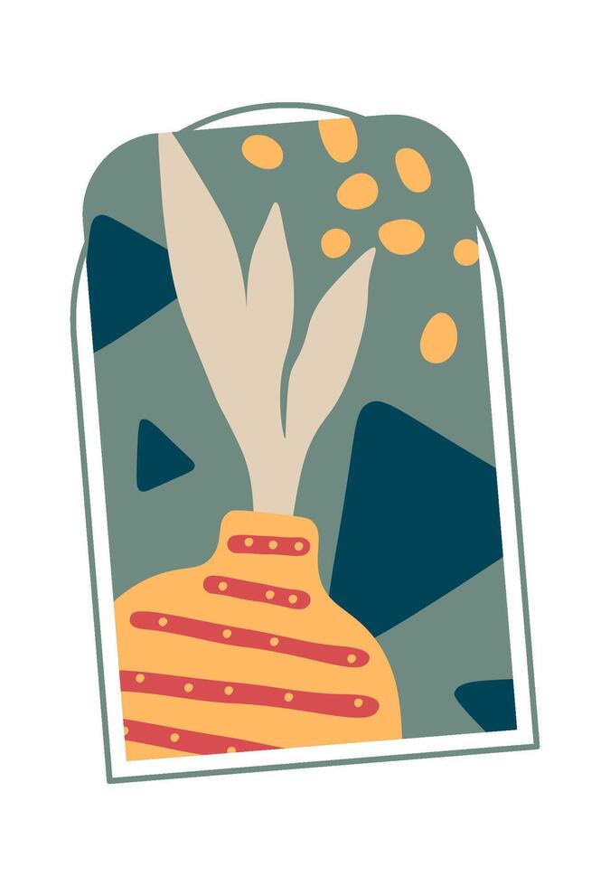 Geometric shapes picture with abstraction Illustration vector