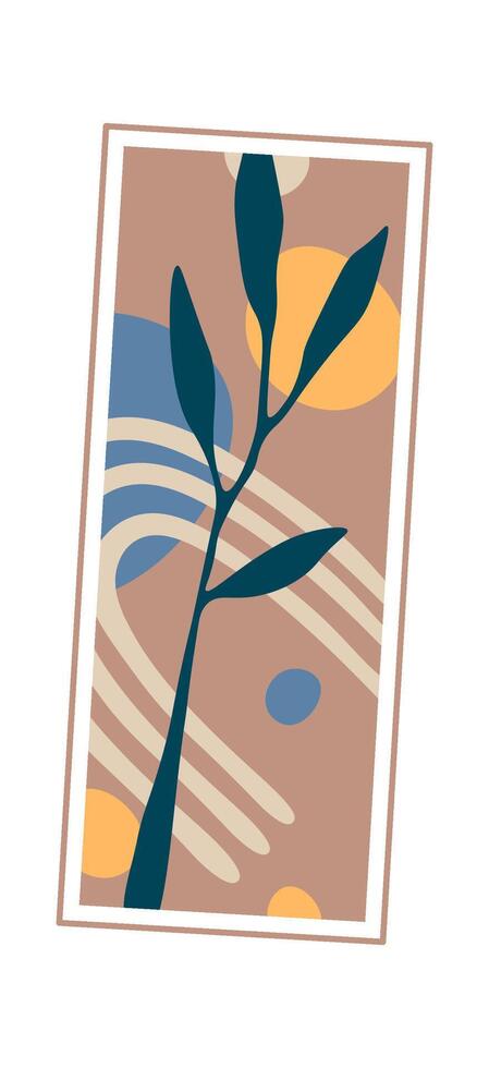 Geometric shapes picture with abstraction Icon vector